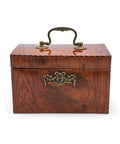 Tea caddy/ box - Boxwood, Satinwood, Walnut