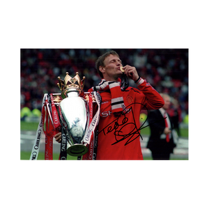 Teddy Sheringham Signed 12x8 Image