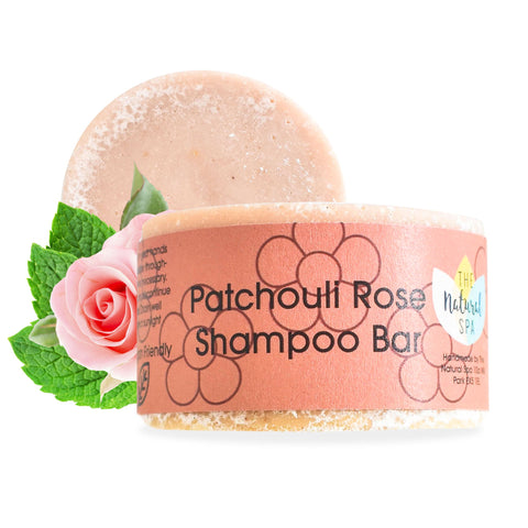 Patchouli Rose Shampoo Bar | Natural Hair Wash for Dry, Damaged & Frizzy Hair | Vegan, Plastic-Free Hair Care