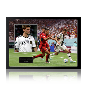 Thomas Muller Signed Germany Iconic Frame