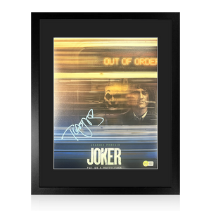 Todd Phillips Signed Joker 14x11 Image Compact Frame (AFTAL Authenticated)