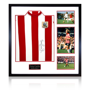 Tony Currie Signed Sheffield United Shirt Elite Frame