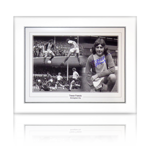 Trevor Francis Signed Birmingham City Montage Deluxe Mount