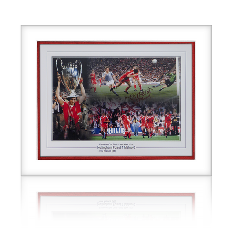 Trevor Francis Signed Nottingham Forest Montage Mount