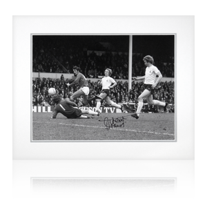 Trevor Francis Signed Birmingham City Deluxe Mount (B+W)