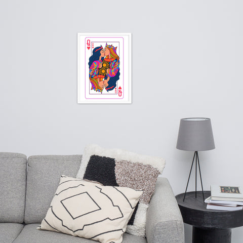 Two Queens Kissing Framed Poster