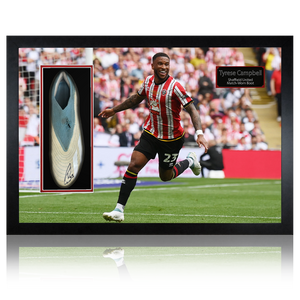 Tyrese Campbell Signed & Match-Worn Sheffield United Boot Iconic Frame #2