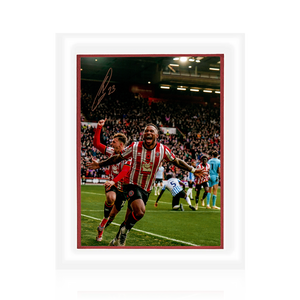 Tyrese Campbell Signed Sheffield United Deluxe Mount