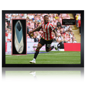 Tyrese Campbell Signed & Match-Worn Sheffield United Boot Iconic Frame #1