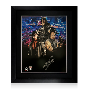 The Undertaker Signed 20x16 Image Deluxe Mount Frame (JSA)