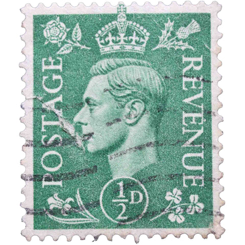United Kingdom 1951 1 1/2 d - British Penny Used Postage Stamp King George VI