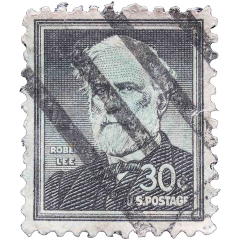 United States 1955 30 Cent Used Postage Stamp General Robert E. Lee (1807-1870), American officer