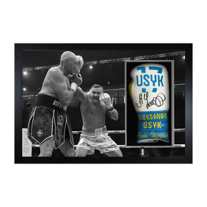 Oleksandr Usyk Signed Glove Iconic Frame