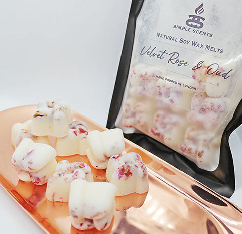 Velvet Rose & Oud - Simple Scents Ambience Knot Style Wax Melts