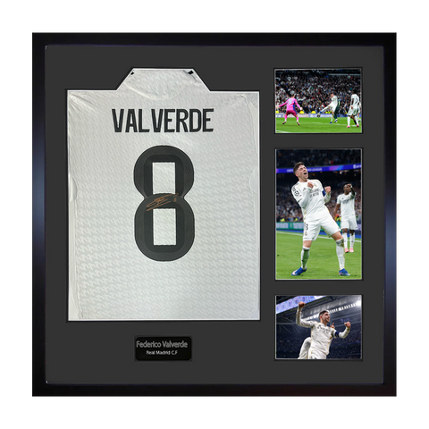 Federico Valverde Signed Real Madrid Elite Frame