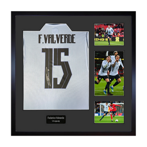 Federico Valverde Signed Uruguay Elite Frame