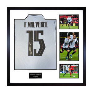 Federico Valverde Signed Uruguay Elite Frame