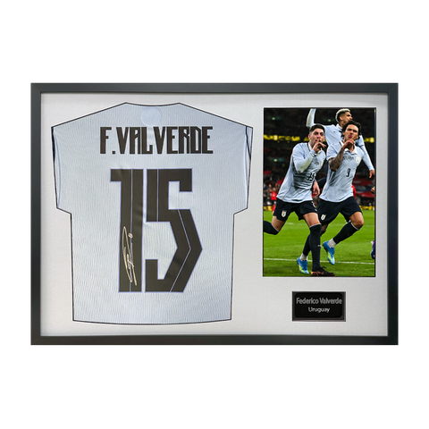 Federico Valverde Signed Uruguay Classic Frame