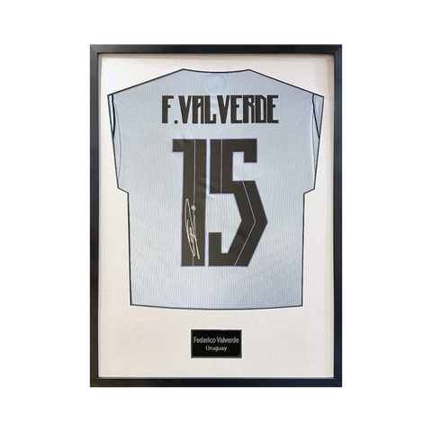 Federico Valverde Signed Uruguay Standard Frame