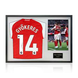 Viktor Gyökeres Signed Arsenal Shirt Classic Frame (ACG Cert)