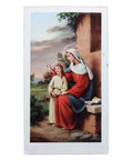 Vintage Prayer Card Religion Italy Sain Mary Church Pray Christian Catholic
