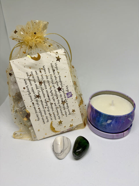 Virgo Zodiac Crystal Gift Set