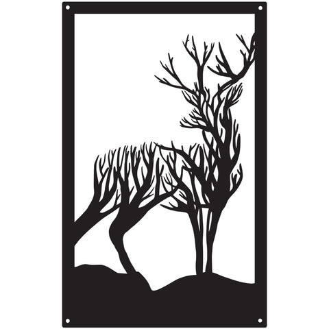 Turning Stag, SunCatcher Wall Art Highland Stag Design