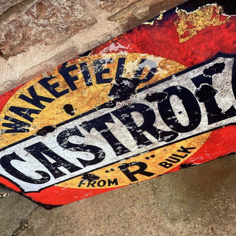 Wakefield Castrol Motoröl Vintage Metall-Werbeschild