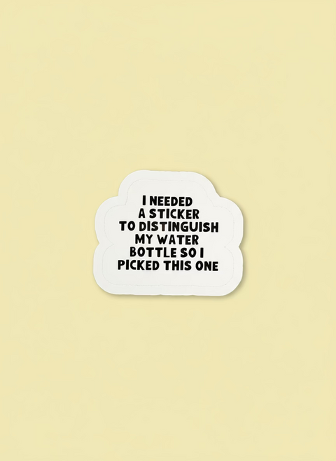 My Water Bottle Sticker | Funny Office Water Bottle Sticker