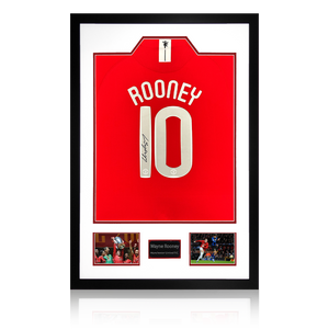 Wayne Rooney Signed Manchester United 07/08 Shirt Premium Frame