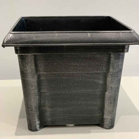 Silver Square Plastic Pot