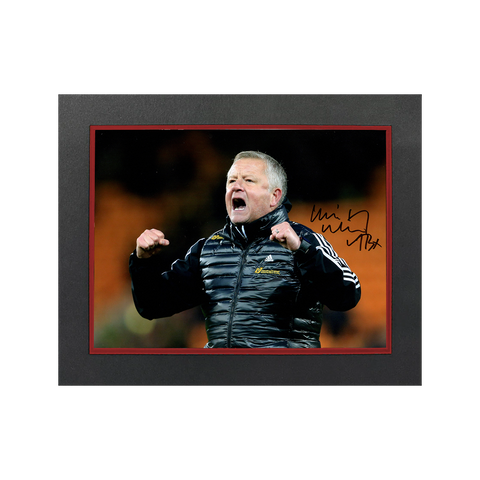 Chris Wilder Signed Sheffield United 16x12 Image Deluxe Mount
