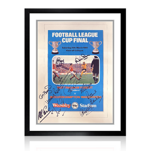 Wolverhampton Wanderers 80's Squad Signed By 11 Deluxe Mount Frame