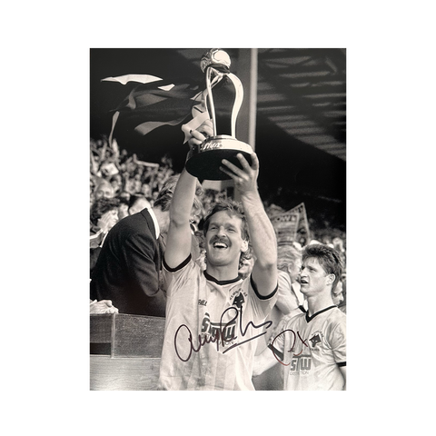 Ally Robertson & Andy Much Signed Wolverhampton Wanderers 16x12