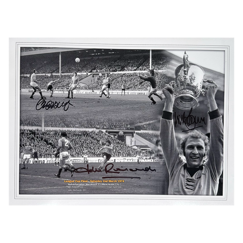 Kenny Hibbitt, John Richards & Mike Bailey Signed Wolverhampton Wanderers 16x12 Image
