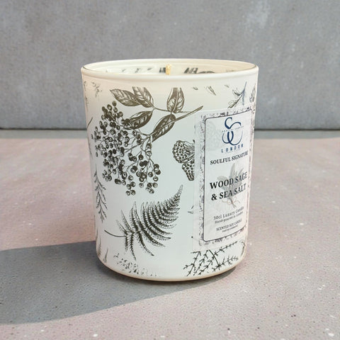 Wood Sage & Sea Salt – Luxury Soy Candle (30cl)