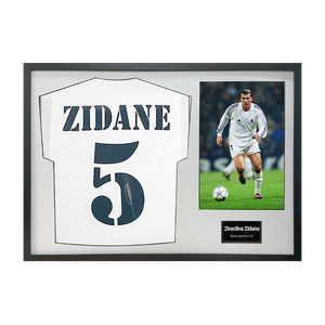 Zinedine Zidane Signed Real Madrid Shirt Classic Frame