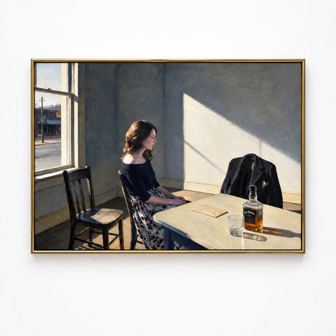 Le Yack - Two Glasses, One Coat - Technique mixte sur toile, Hand signed