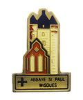 Abaye St Paul Wisques Religion Pin Badge Christian Vintage