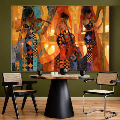 Lea Ottavi - Golden Musical Harmony · XXL · Hand signed