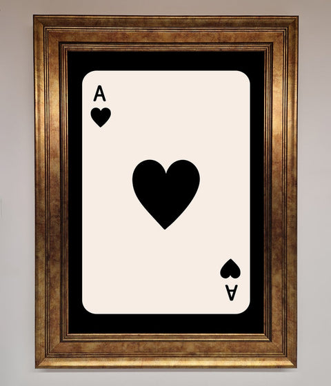 Ace Of Hearts Framed Poster