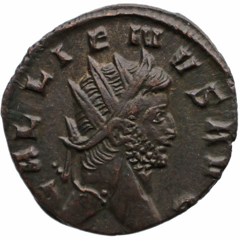 AD 253 - 268 Roman Empire Antoninianus of Gallienus Coin Roma Mint