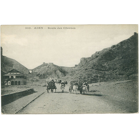 Aden, Yemen Postcard – Cisterns of Tawila, Early 20th Century
