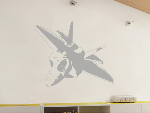 Sticker mural avion de chasse – Décoration de chambre avion militaire