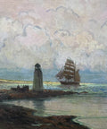 Alexander Kircher (1867 - 1939) - Boot voor de kust