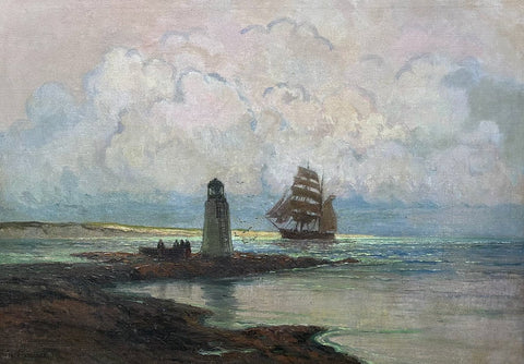 Alexander Kircher (1867 - 1939) - Boot voor de kust