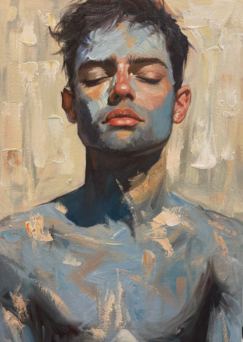 Alexy Berthelot - Janus texturing painting portrait
