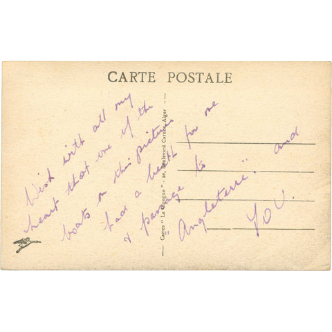 Algiers, Algeria– Les Quais (The Docks), Early 20th Century Postcard