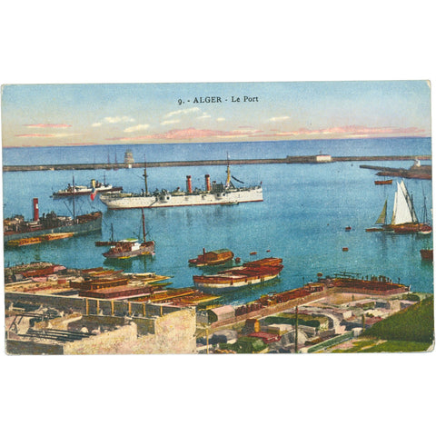 Algiers, Algeria Postcard – Le Port, Early 20th Century