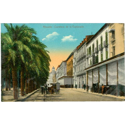 Alicante, Spain – Carretera de la Explanada – Postcard